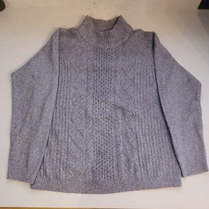 Northern Reflections Grey Knit Turtle Neck Sweater